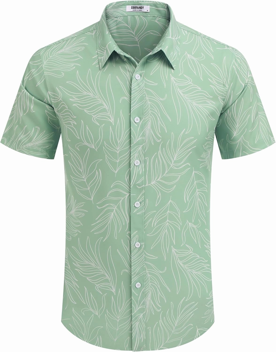 COOFANDY Mens Hawaiian Shirts Short Sleeve Button Down Aloha Shirt Casual Beach Clothes