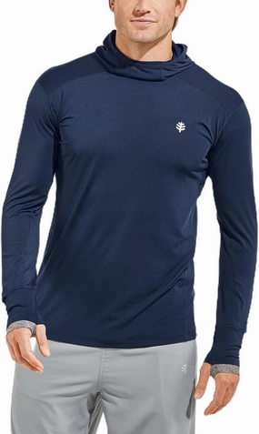 Coolibar UPF 50  Men's Agility Performance Hoodie - Sun Protective