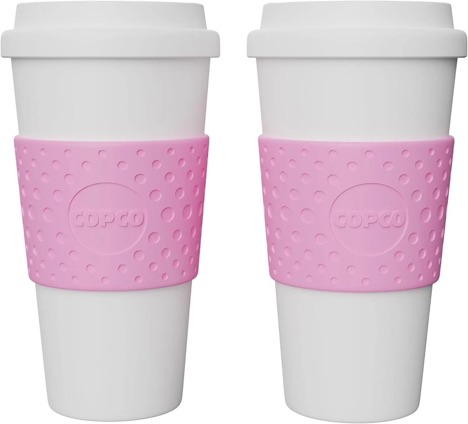 Copco 2510-9920 Acadia Travel Mug, 16-Ounce, Bubble Gum (Set of 2)