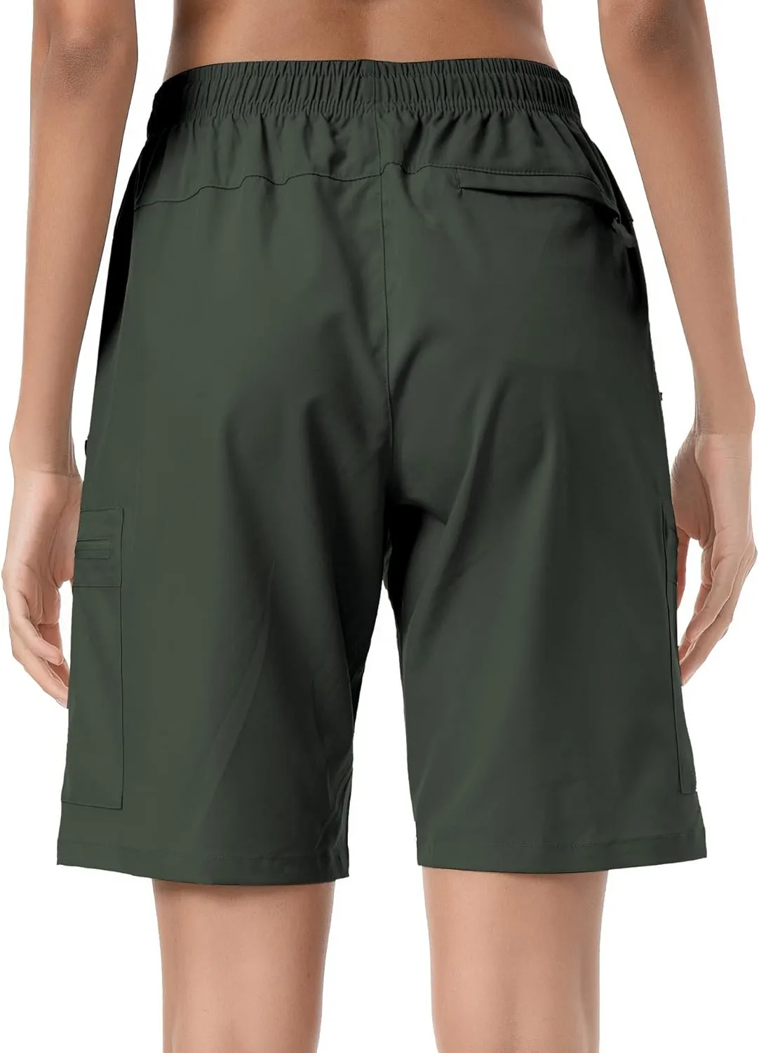 CT-Tebrun Women's Lightweight Hiking Cargo Shorts Quick Dry Breathable Summer Shorts Women Travel Athletic Golf with Pockets