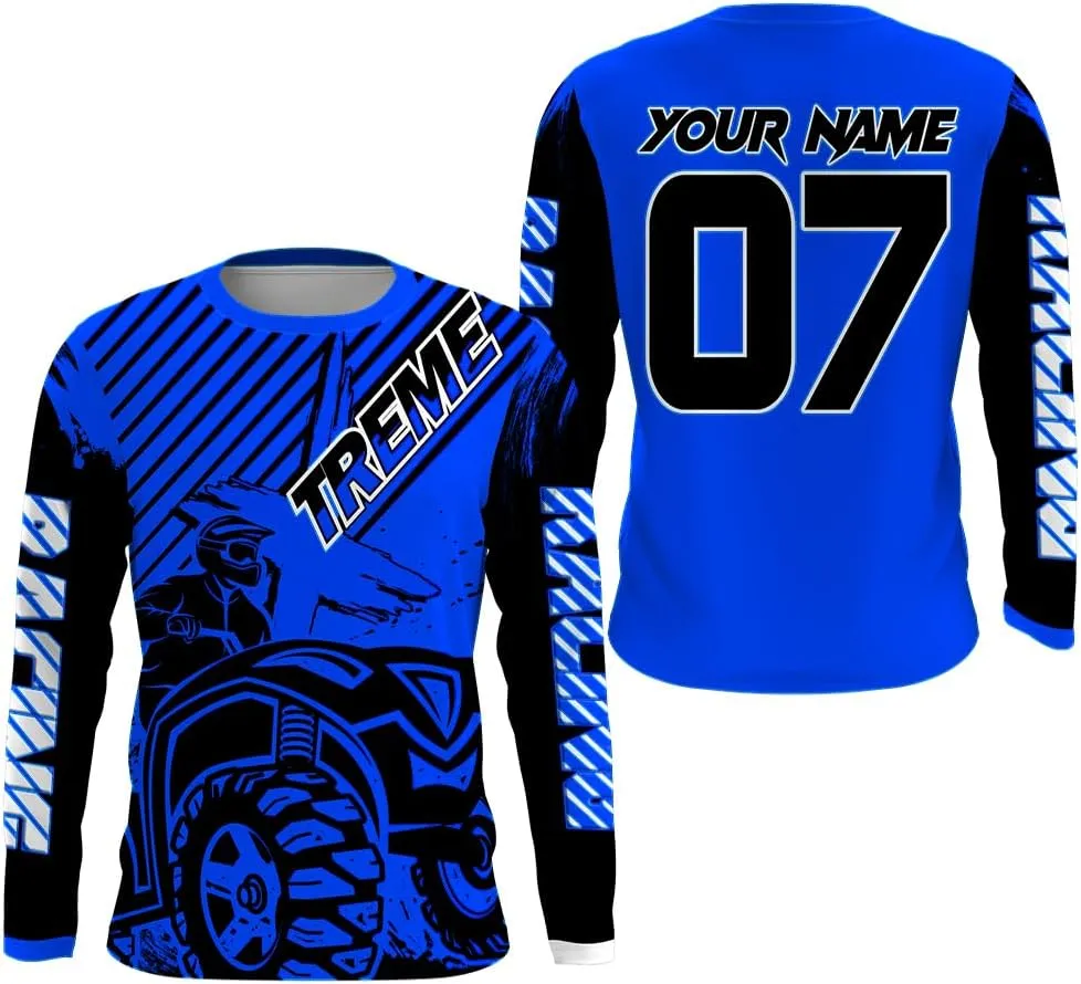 Custom Quad Racing Jersey Kid Men Women UPF30  ATV Motocross Off-Road Shirt Extreme ATV MX Racing Rider PDT751