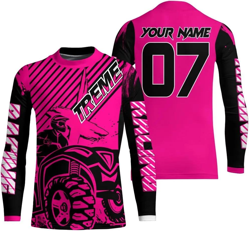 Custom Quad Racing Jersey Kid Men Women UPF30  ATV Motocross Off-Road Shirt Extreme ATV MX Racing Rider PDT751