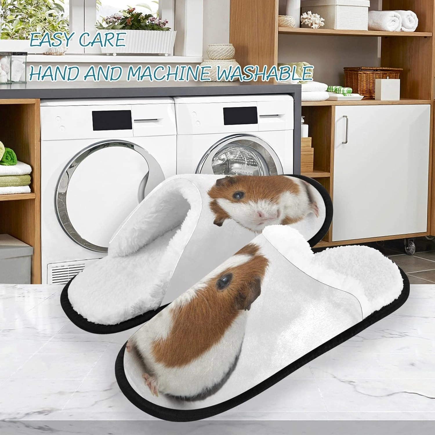 Cute Red Panda Slippers, Soft Memory Foam Non-Slip Indoor House Slippers Home Shoes for Bedroom Travel Hotel Spa
