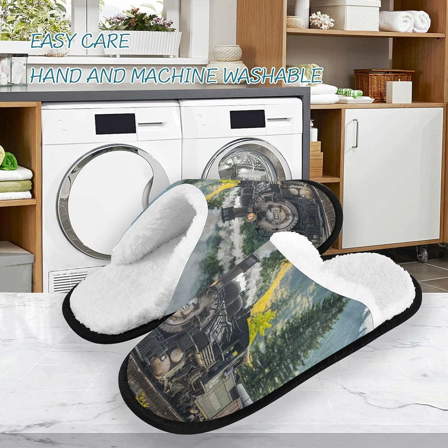 Cute Red Panda Slippers, Soft Memory Foam Non-Slip Indoor House Slippers Home Shoes for Bedroom Travel Hotel Spa
