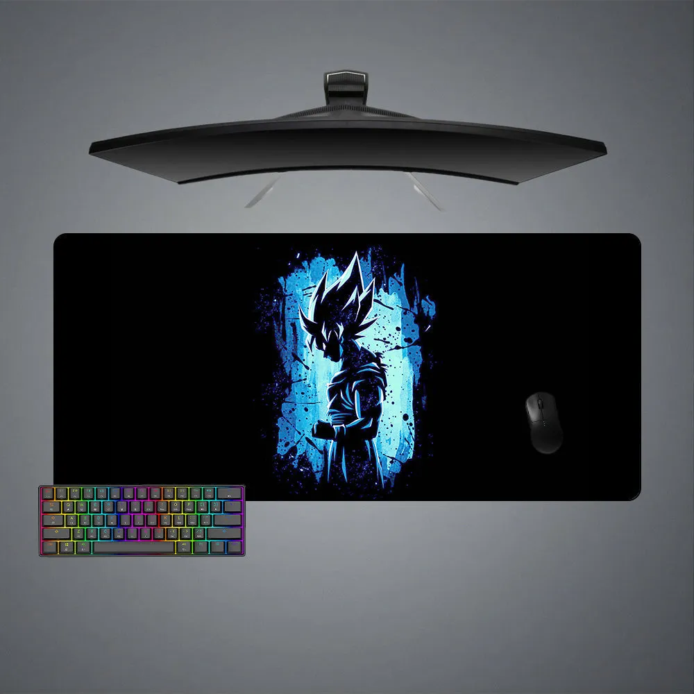DBZ Goku Blue Aura Design M-XXL Size Gaming Mouse Pad Computer Desk Mat