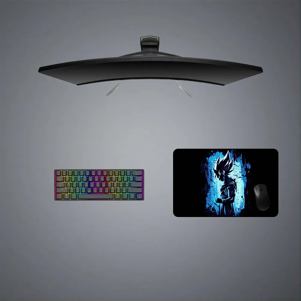 DBZ Goku Blue Aura Design M-XXL Size Gaming Mouse Pad Computer Desk Mat