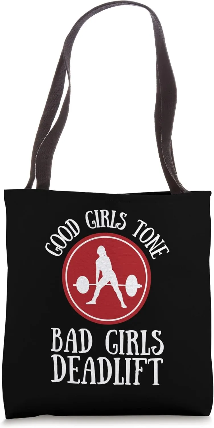 Deadlift Powerlifting Weightlifting Compound Exercises Tote Bag