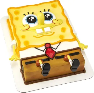 DecoSet® SpongeBob SquarePants™ Creations Cake Topper, 5-Piece Birthday Party Set with Eye-Popping Face and 2 Arms and 2 Legs