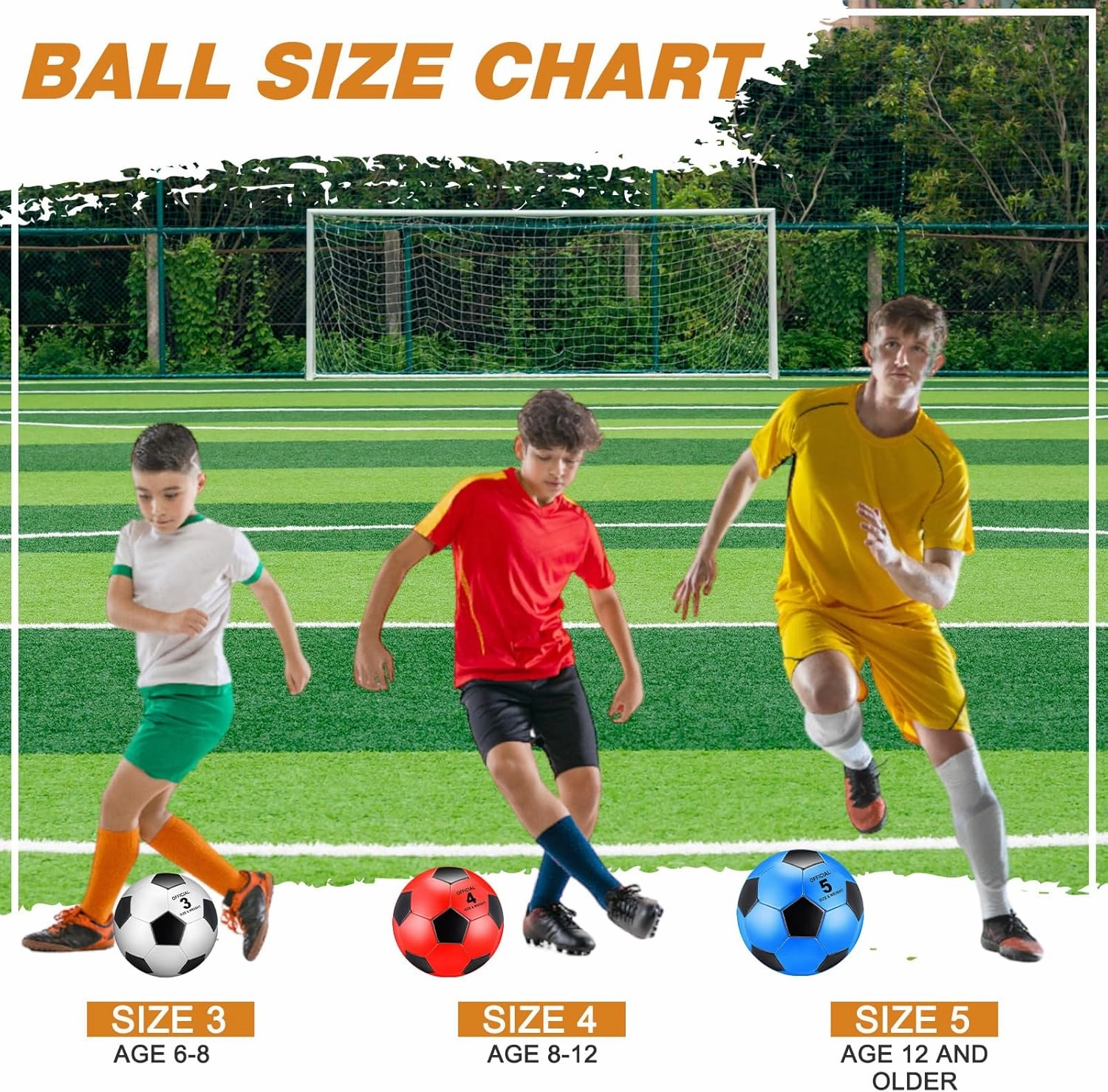 Deekin 12 Pcs Soccer Balls with Pump Official Size Deflated Soccer Ball Bulk Machine Stitched Outside Sport Ball for Teen Youth Adult Training Practice Game Back to School