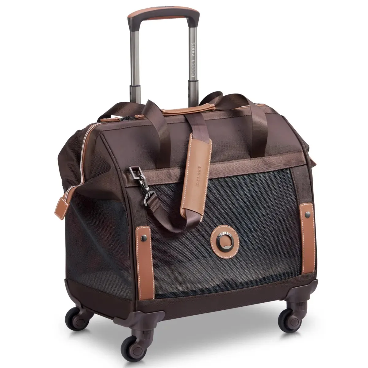 Delsey Chatelet Air 2.0 Wheeled Pet Animal Carrier Trolley Bag - Brown