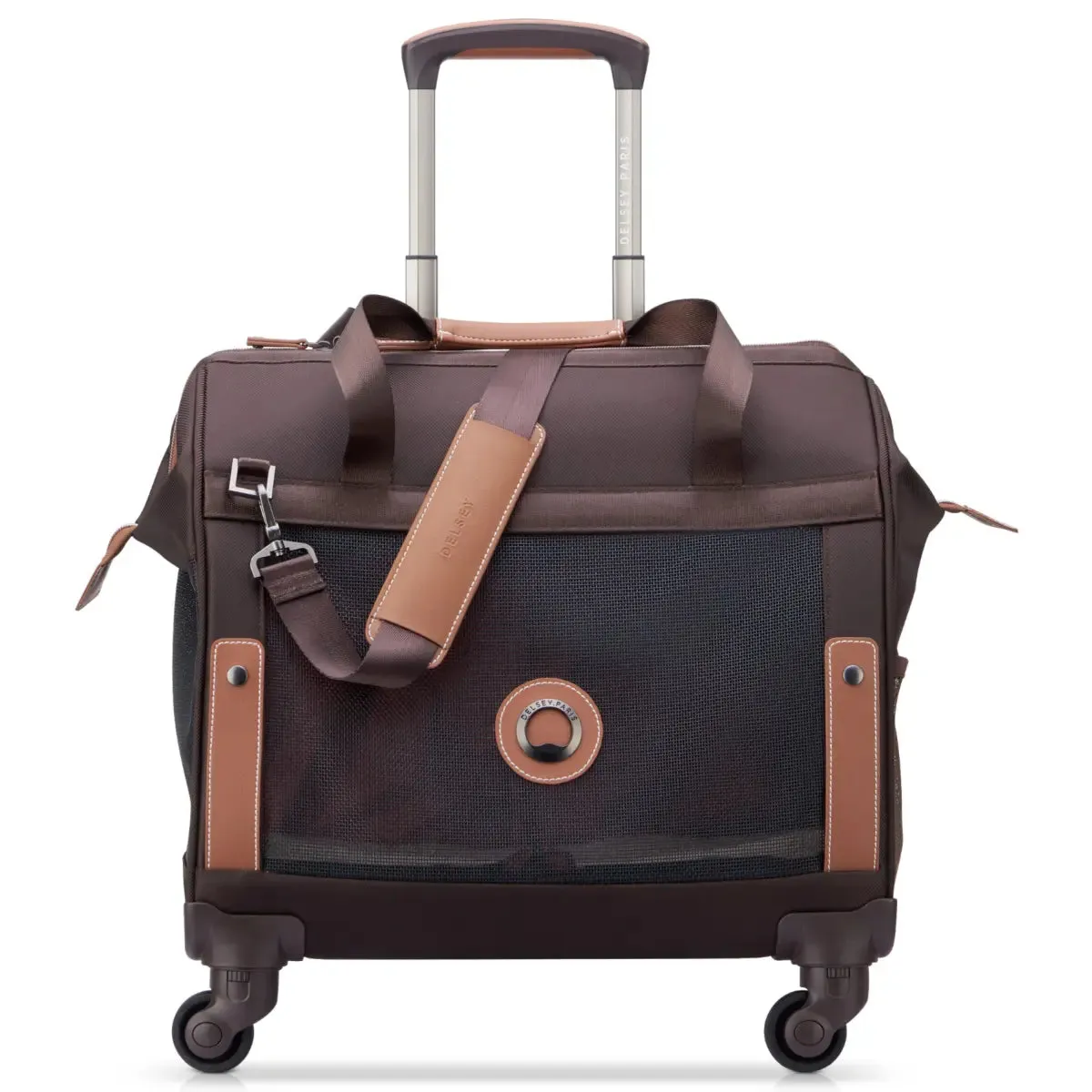 Delsey Chatelet Air 2.0 Wheeled Pet Animal Carrier Trolley Bag - Brown
