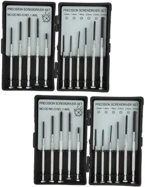 Didiseaon 2sets Precision Watch Screwdriver Mini Repair Tool Kit for Watches Glasses and Mobile Devices and Precision Screwdrivers