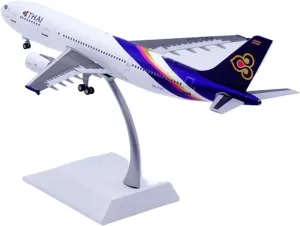 Die-cast 1 200 Scale Suitable for A300-600R Thai Airways HS-TAZ Alloy Aircraft Model Single Plane Model Aircraft Miniatures Set