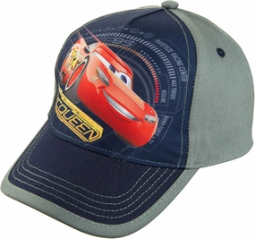 Disney Pixar Lightning McQueen Cars Grey Boys Baseball Cap Age 4-7