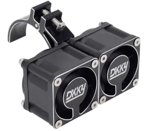 DKKY RC Motor Cooling Fan Heatsink 21000 RPM with 47-51mm Adjustable Mount for 1717 4985 Motors ARRMA Infraction Felony Limitless and Axial, Black