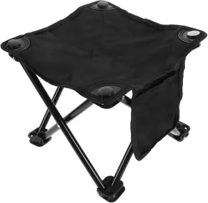DOITOOL Portable Folding Chair Compact Lightweight Camping Stool for Hiking Fishing Travel and Picnics Durable Space-saving Design Load Capacity Upgraded Side Pocket
