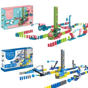 Domino Train Park Set with Lights and Sound - 120 Pieces