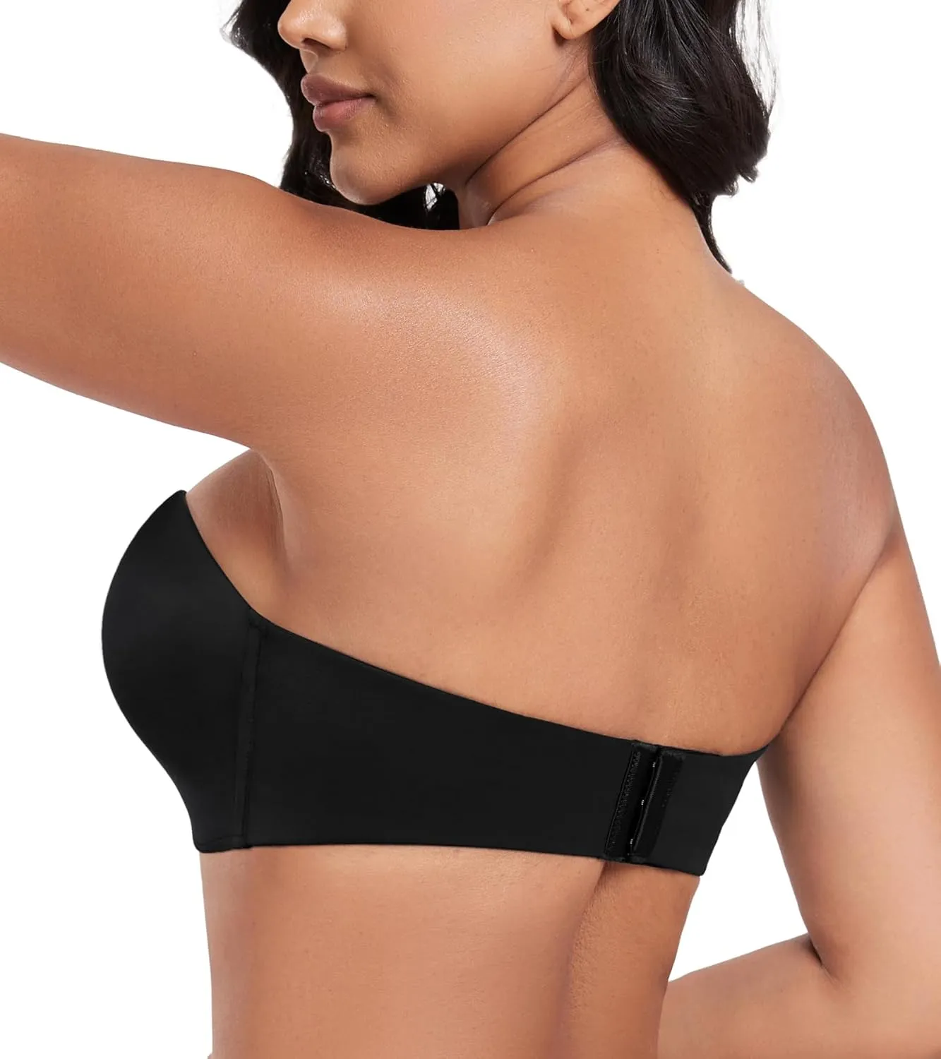 DotVol Women Hand Shape Custom Lift Invisible Wirefree Anti-Slip Strapless Push Up Bra