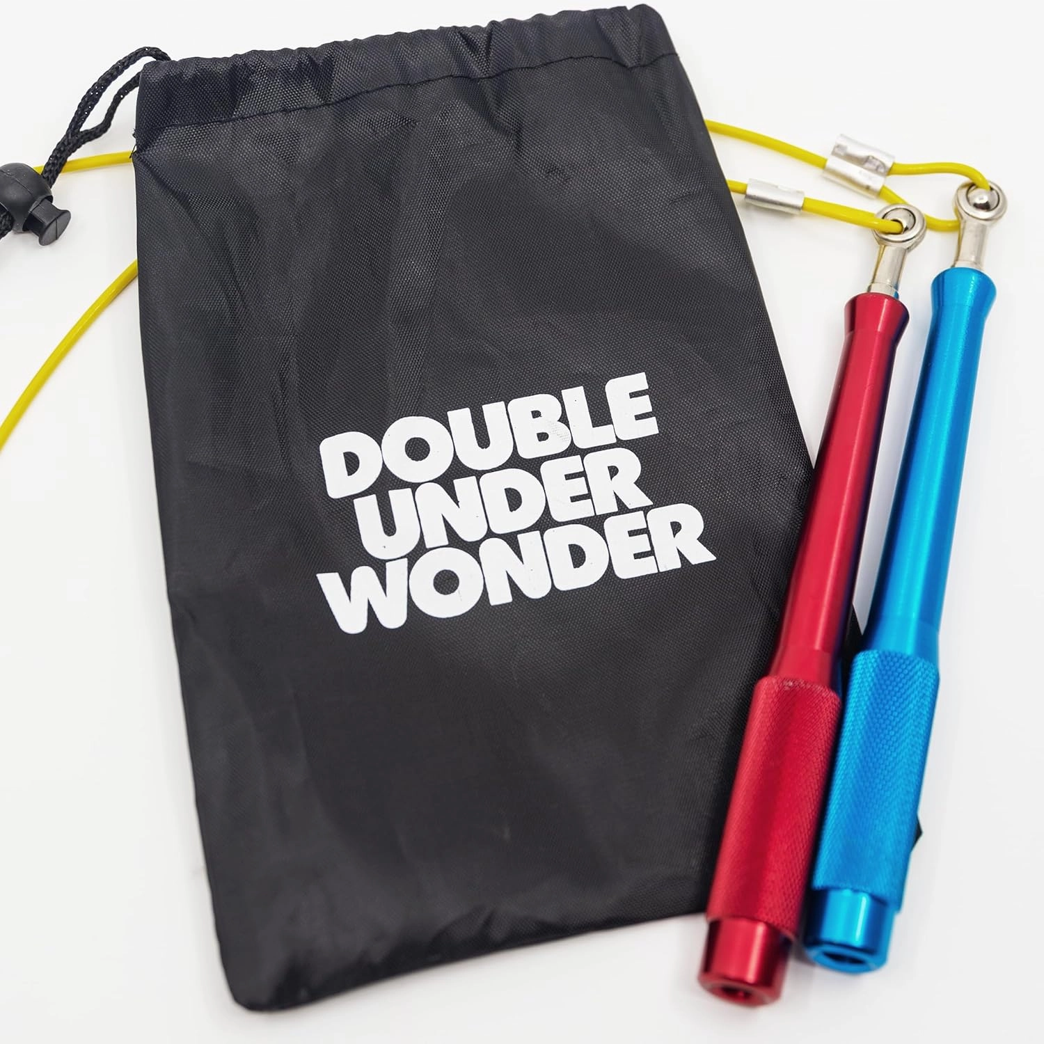 Double Under Wonder Speed Jump Rope - 360° Swivel Ball Bearing, Ultra-Light Aluminum Handles, Adjustable Steel Coated Cable, Tangle-Free & Kink-Free, Perfect for CrossFit, Boxing, MMA, and Fitness Training