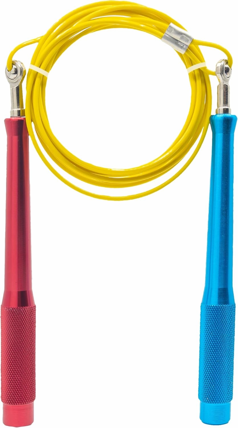 Double Under Wonder Speed Jump Rope - 360° Swivel Ball Bearing, Ultra-Light Aluminum Handles, Adjustable Steel Coated Cable, Tangle-Free & Kink-Free, Perfect for CrossFit, Boxing, MMA, and Fitness Training