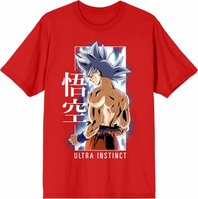 Dragonball Z Super Ultra Instinct Men's Black Graphic Crew Neck Tee