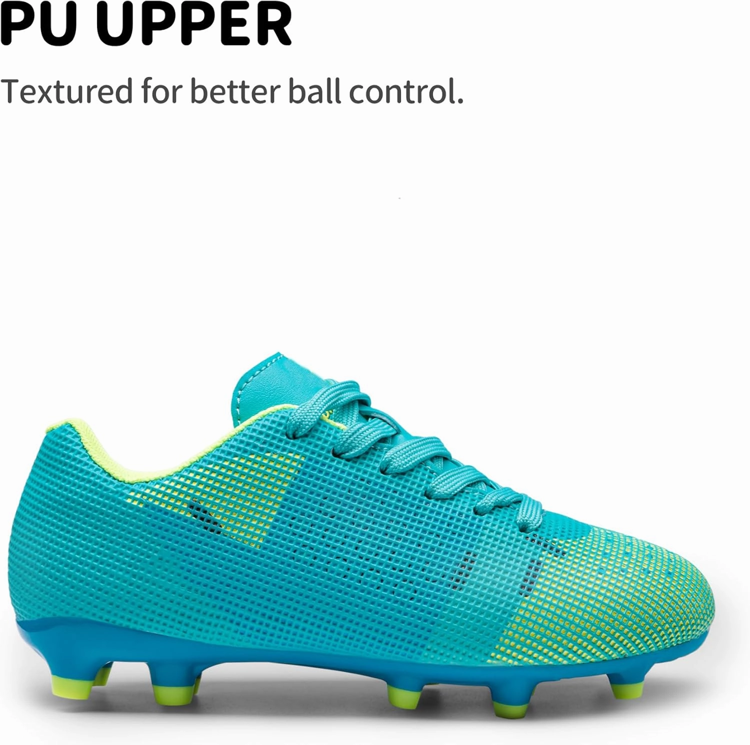 DREAM PAIRS Boys Girls Soccer Cleats Youth Firm Groud Athletic Outdoor Trainning Football Shoes for Little/Big Kid