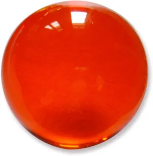 DSJUGGLING 2.55" - 65mm Clear Acrylic Contact Juggling Ball for Beginners & Transparent Practice Juggling Ball Great for Small Hands and Multiple Balls Contact Juggling (Orange)