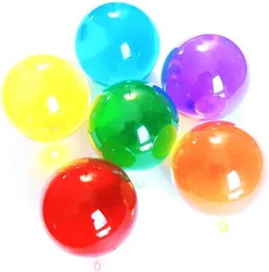 DSJUGGLING 3-Pack of 1 1/2 in. 38mm Colorful Acrylic Contact Juggling Ball Set, 1.5" Multicolor Acrylic Plastic Resin Massage Balls (Green)