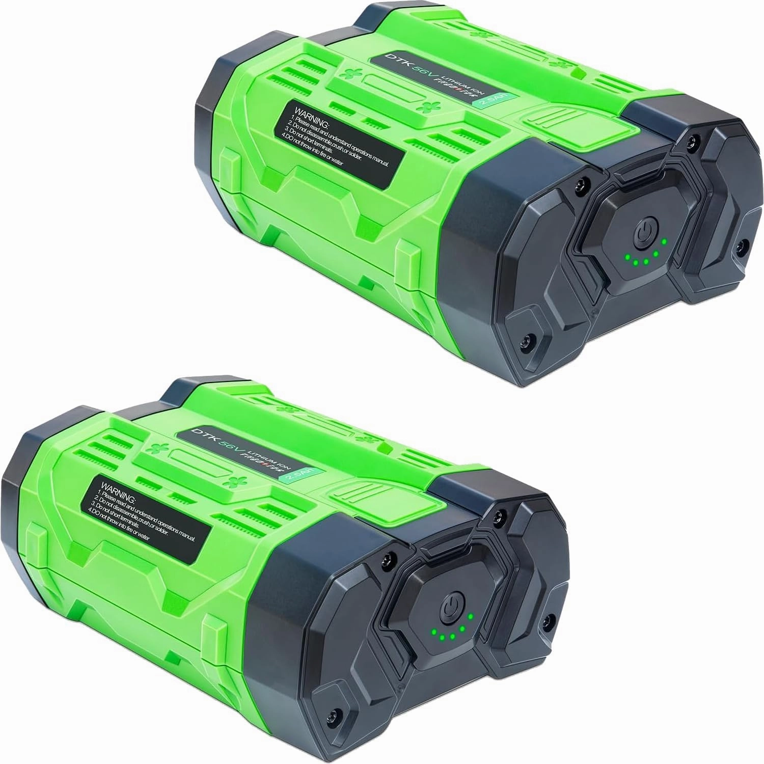 DTK Battery Replacement for EGO 56V Battery 2.5Ah Batteries Compatible with BA1400T BA2800 BA4200T BA5600T Lightweight and Easy to Carry 2Packs