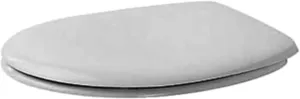 Duravit 0064200000 toilet seat with soft close hinges, stainless steel, white