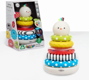 Early Learning Centre Little Senses Glowing Stacking Rings, Stimulates Senses, Fine Motor Skills, Hand Eye Coordination, Kids Toys for Ages 06 Month, Amazon Exclusive