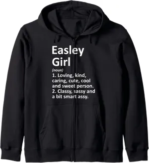 EASLEY GIRL SC SOUTH CAROLINA Funny City Home Roots Gift Zip Hoodie