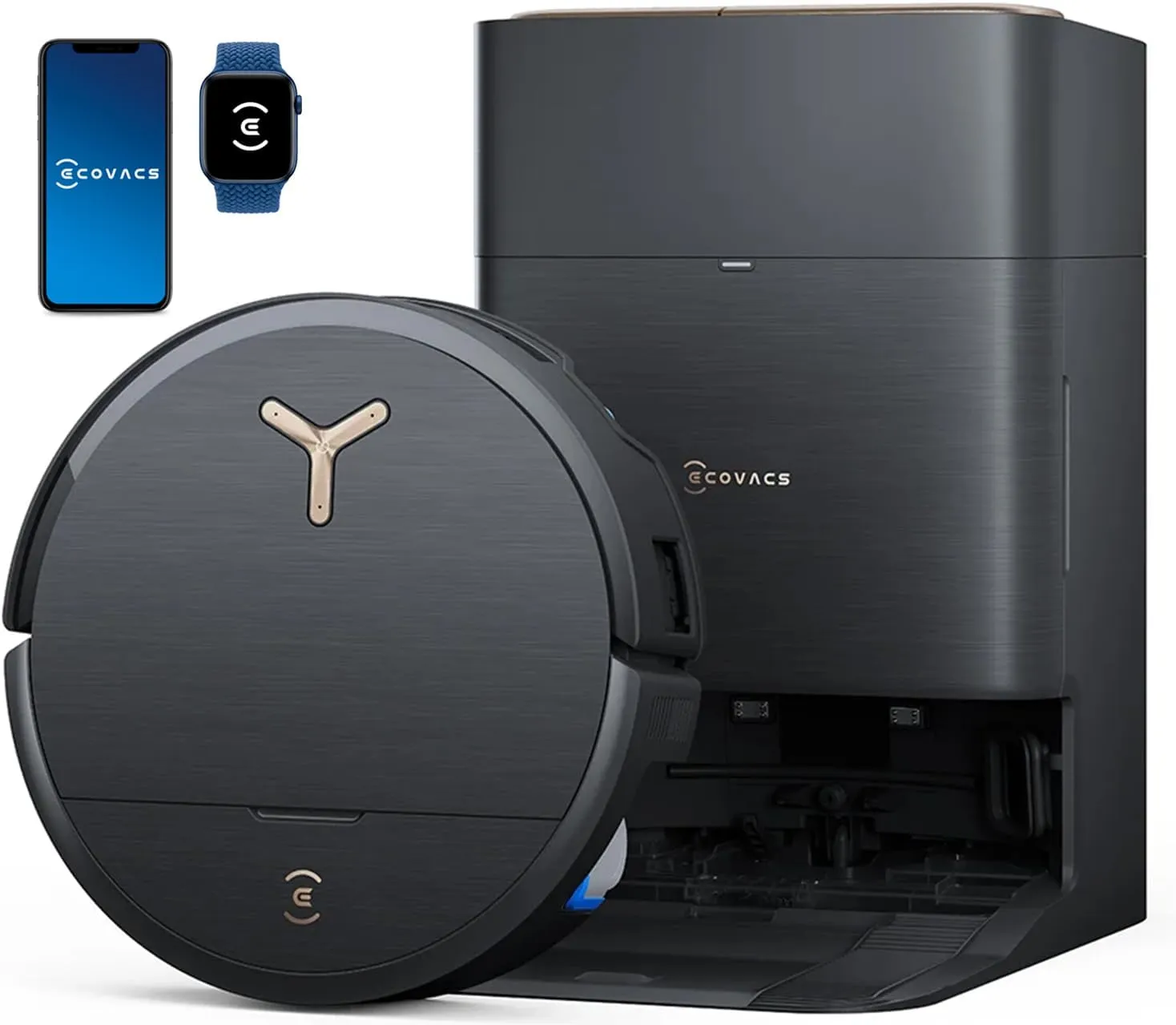 ECOVACS DEEBOT X9 PRO Omni Robot Vacuum and Mop, Blast™ 16,600Pa Suction, OZMO Roller Instant Self-Washing Mopping, ZeroTangle™ 3.0, Triple Lift System, AI Smart Navigation, Hands-Free Omni Station