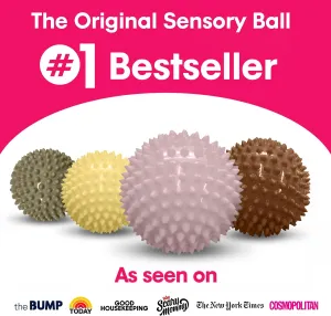 Edushape Original Sensory Ball - 7" Baby Ball for Gross Motor Skills Development in Kids 6 Months & Up - Vibrant, Colorful & Unique