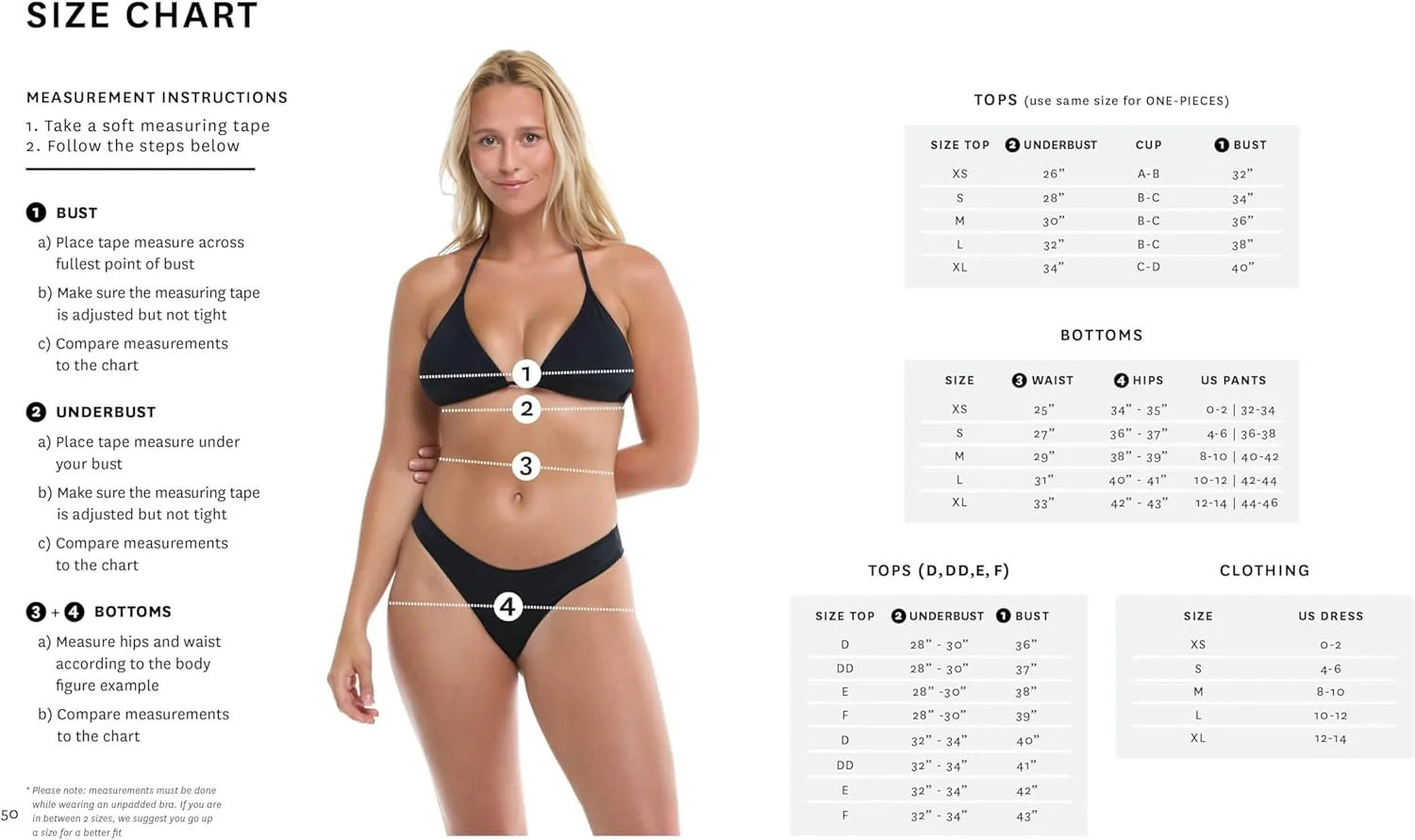 EIDON Women's Standard Tory Soft Molded Cup Bralette Bikini Top Swimsuit