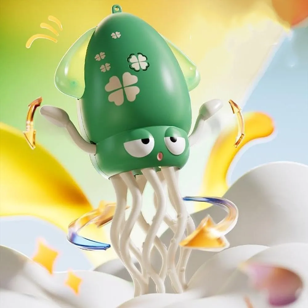 Electric Auto-Avoid Crawling Octopus Tummy Time Toy with LED Music, Crazy 8-Leg Magic Auto Dancing Octopus Sensor Toy, Smart-Tentacle Self-Navigating Robotic Pet Toys for Indoor Cat Dog(2pcsb)