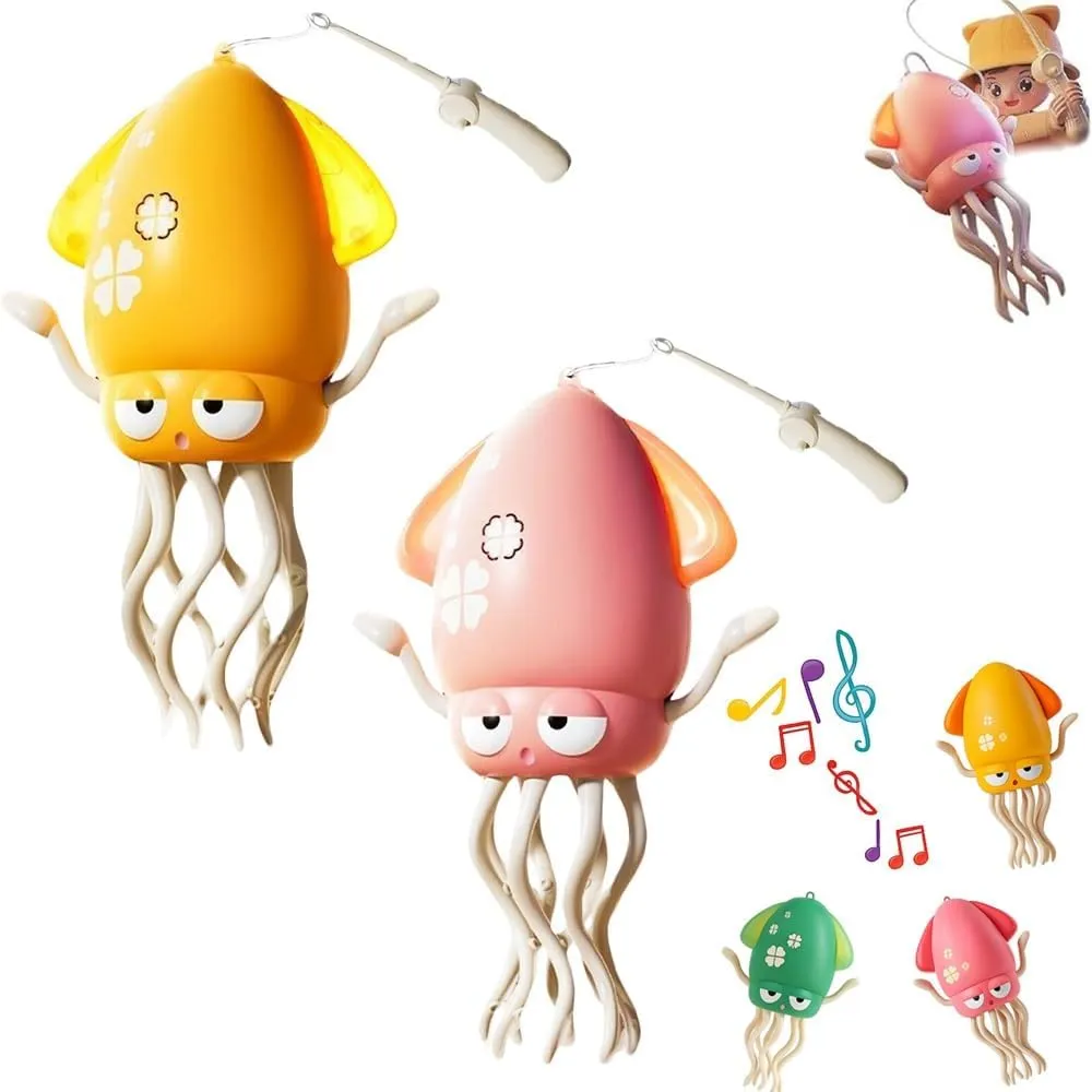 Electric Auto-Avoid Crawling Octopus Tummy Time Toy with LED Music, Crazy 8-Leg Magic Auto Dancing Octopus Sensor Toy, Smart-Tentacle Self-Navigating Robotic Pet Toys for Indoor Cat Dog(2pcsb)