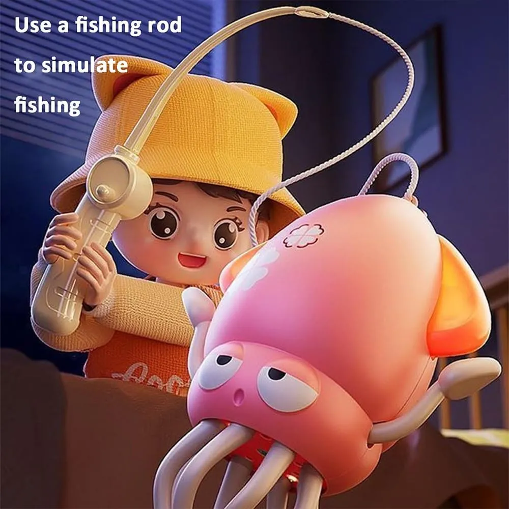 Electric Auto-Avoid Crawling Octopus Tummy Time Toy with LED Music, Crazy 8-Leg Magic Auto Dancing Octopus Sensor Toy, Smart-Tentacle Self-Navigating Robotic Pet Toys for Indoor Cat Dog(2pcsb)