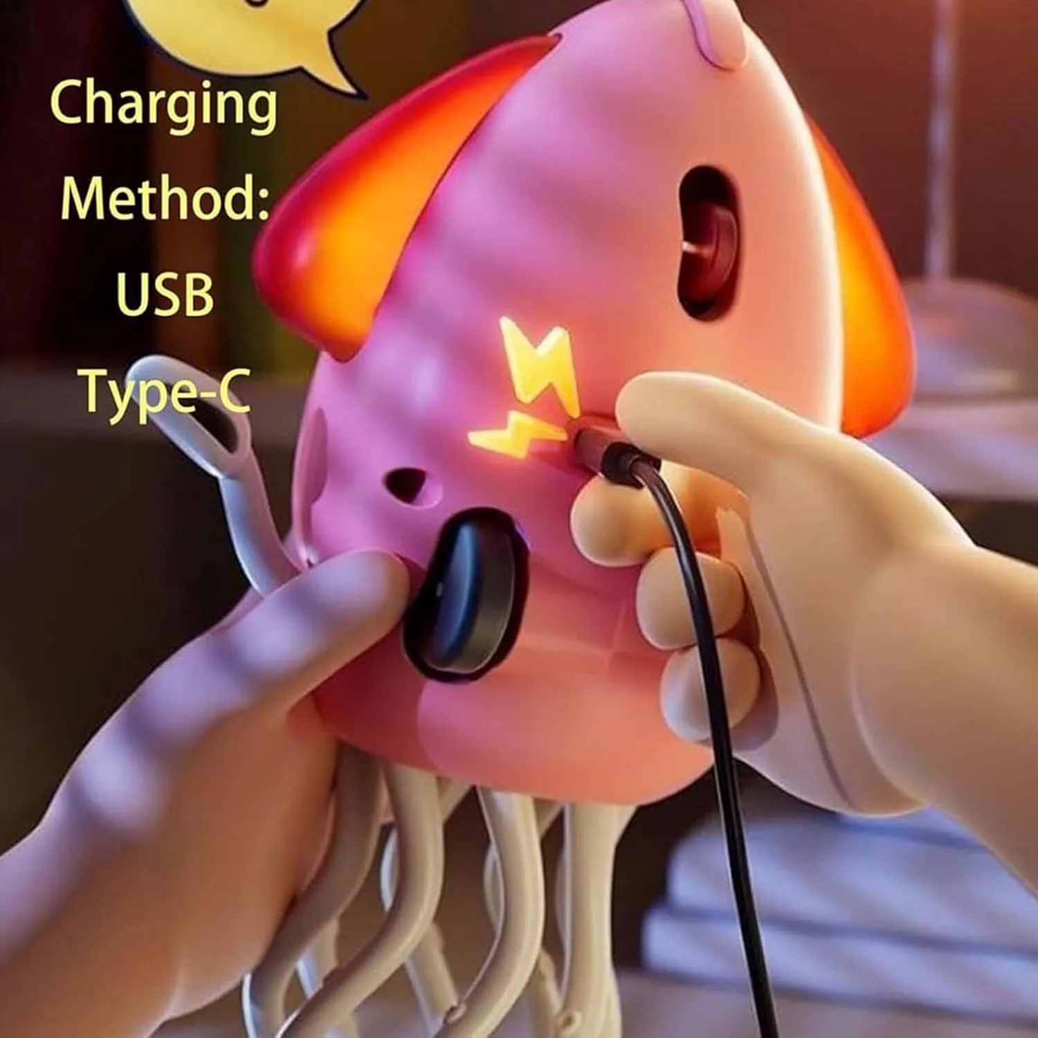Electric Crawling Octopus Toy, Magic Dancing Octopus Toy, Crawling Dancing Automatic Obstacle Sensor Toys,Smart-Tentacle Self-Navigating Robotic Pet Toys for Indoor Cat Dog (Pink)