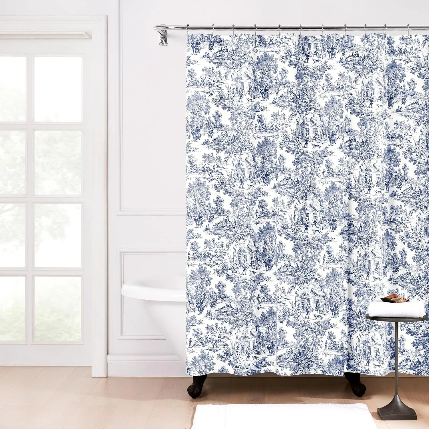 Ellis Curtain Victoria Park, Shower Curtain, Blue 72.00" x 70.00"