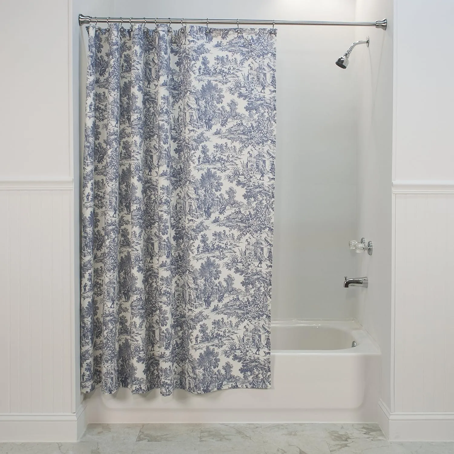 Ellis Curtain Victoria Park, Shower Curtain, Blue 72.00" x 70.00"