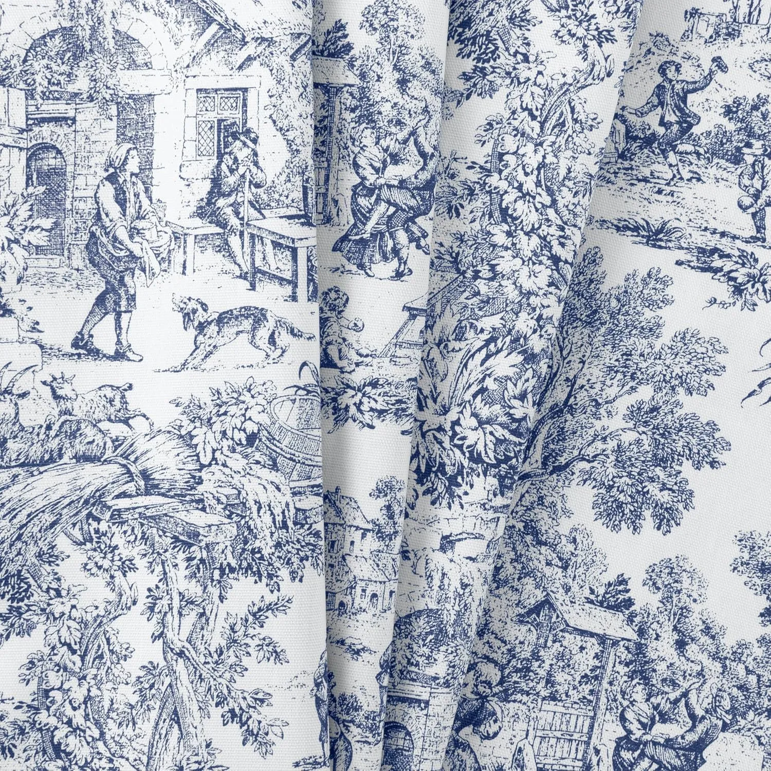 Ellis Curtain Victoria Park, Shower Curtain, Blue 72.00" x 70.00"