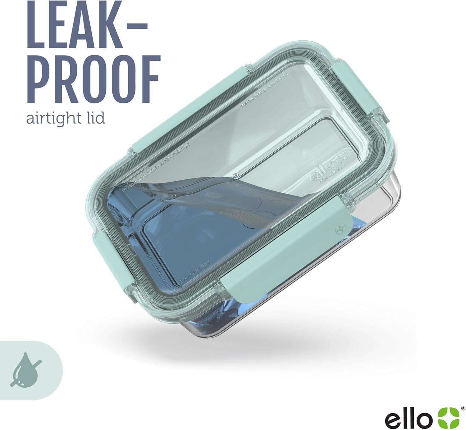 Ello Color Lock 8PC Mixed Glass Food Storage Sets, Leak-Proof Glass Food Storage Containers with Airtight BPA-Free Plastic Lids, Dishwasher, Microwave, and Freezer Safe, Purple Rain