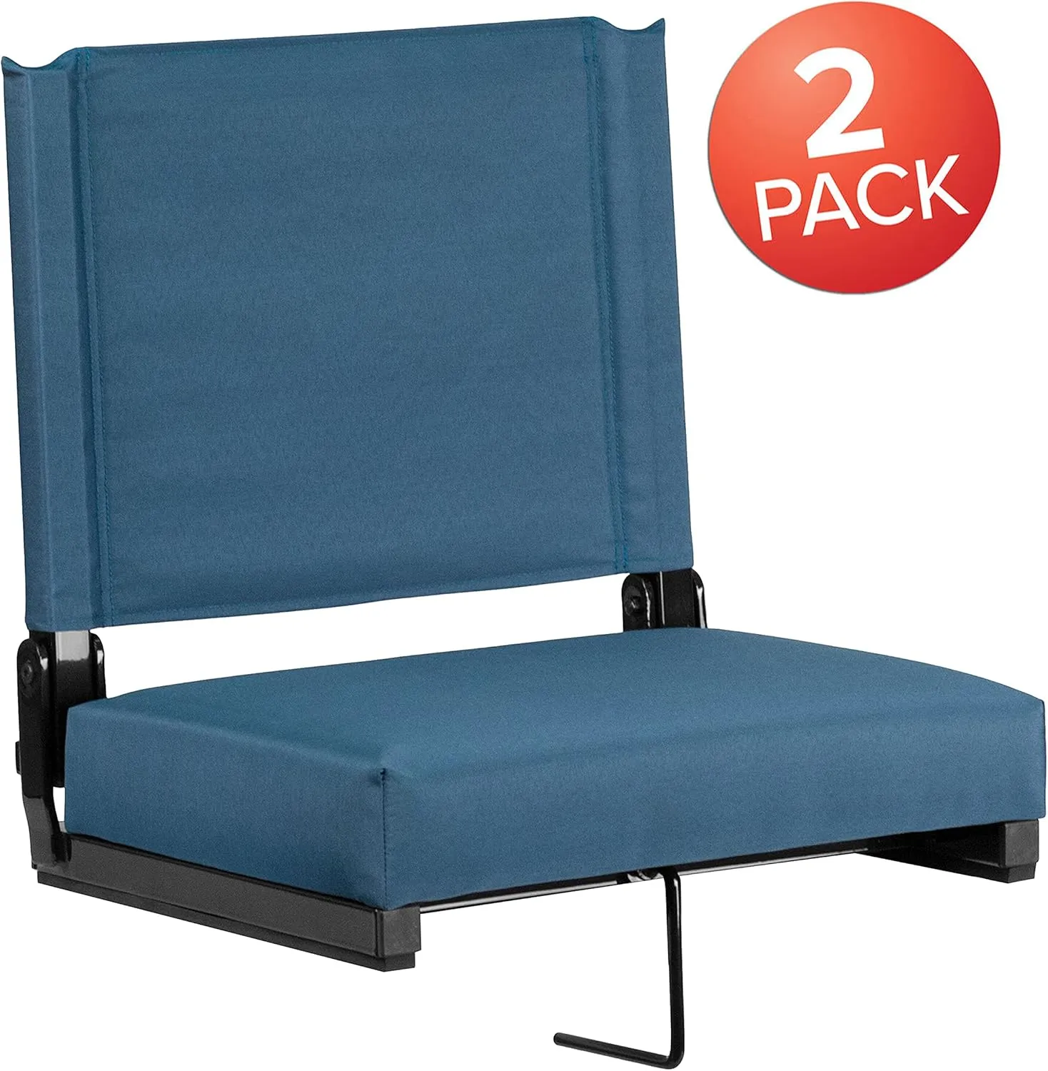 EMMA   OLIVER Lightweight Stadium Chair with Ultra-Padded Seat, 500 lb. Rated