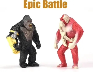 Epic Monster Battle Figure Set - 4-Piece 10.8-Inch Movie-Inspired Collectible Action Figures,Gifts for Kids and Film Fans (GSL-4PCS)