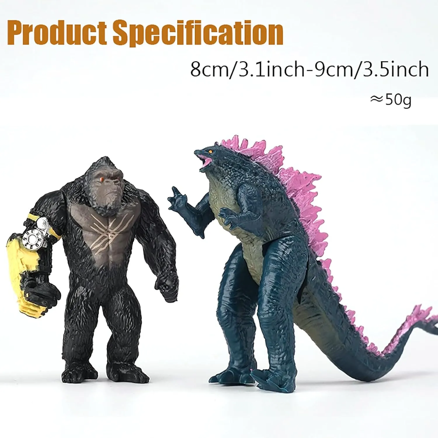 Epic Monster Battle Figure Set - 4-Piece 10.8-Inch Movie-Inspired Collectible Action Figures,Gifts for Kids and Film Fans (GSL-4PCS)
