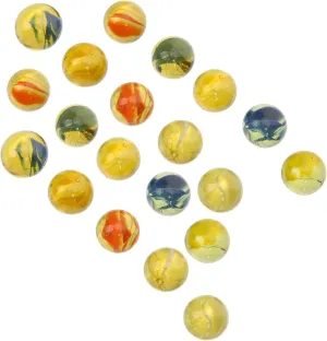 ERINGOGO Vintage Style Glass Marbles Assorted Sizes for Boys and Girls and Family Marble Game