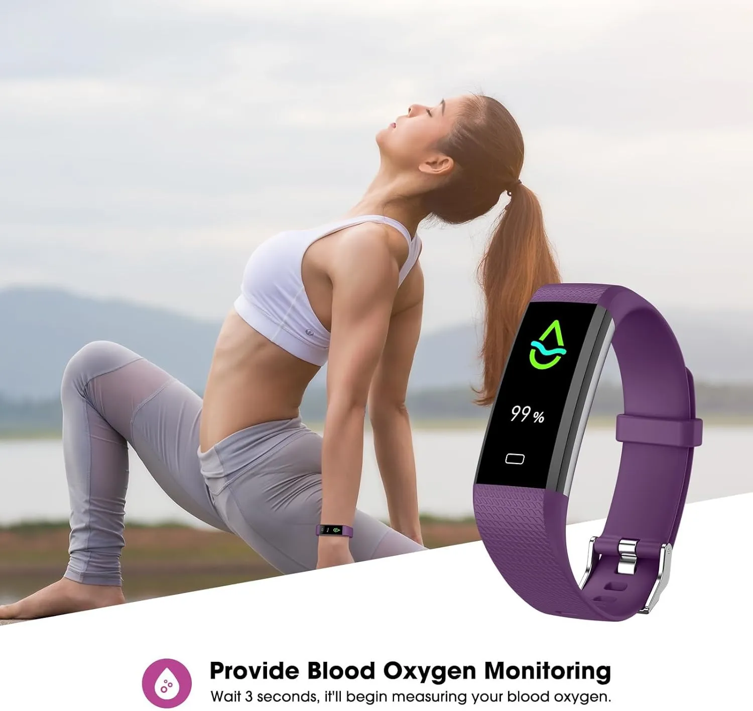 EURANS Fitness Tracker with Heart Rate Blood Oxygen Monitor, Activity Tracker Sleep Monitor Health Tracker, Smart Watch Pedometer Step Calories Counter, Fitness Watches for Men Women