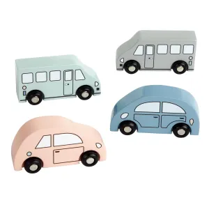 Excellerations Wooden Cars - Set of 4