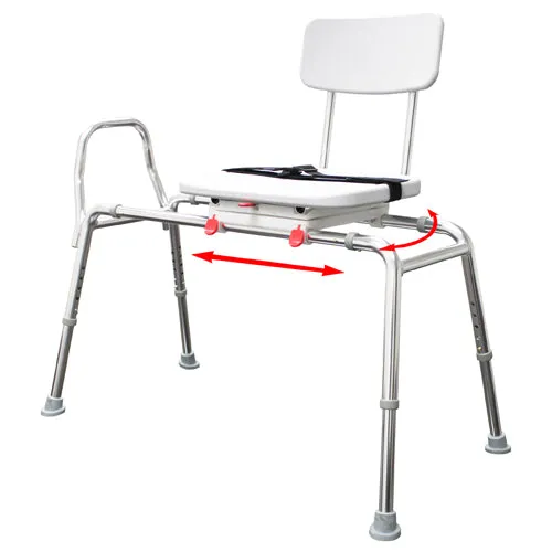 Extra Long Swivel Sliding Transfer Bench